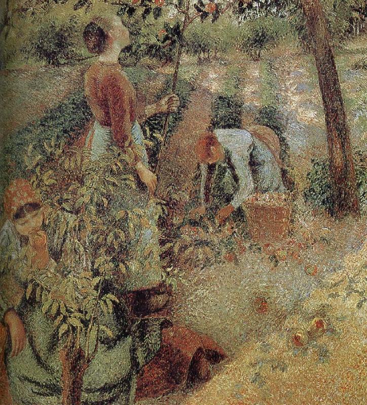 Camille Pissarro woman picking apples Norge oil painting art